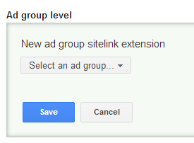 Ad Group Enhanced Sitelink Extensions